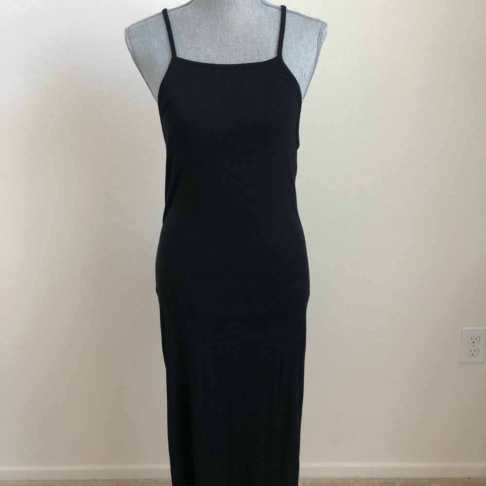 Obey Black Strappy Back Maxi Dress